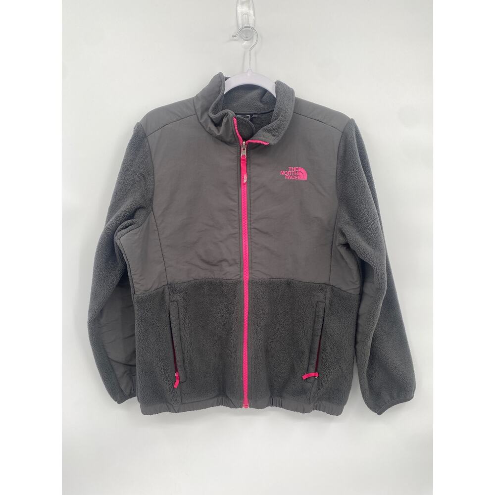The North Face Big Kids’ Denali Jacket Gray Pink Girls XL 18